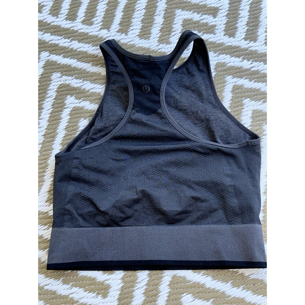 Lululemon high-neck racerback sports bra with a wide ribbed underband 6